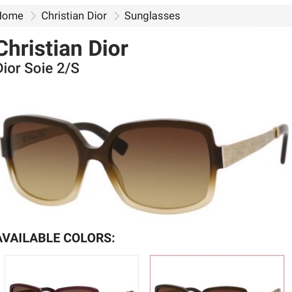 Dior Soie 2 Sunglasses Brown Honey